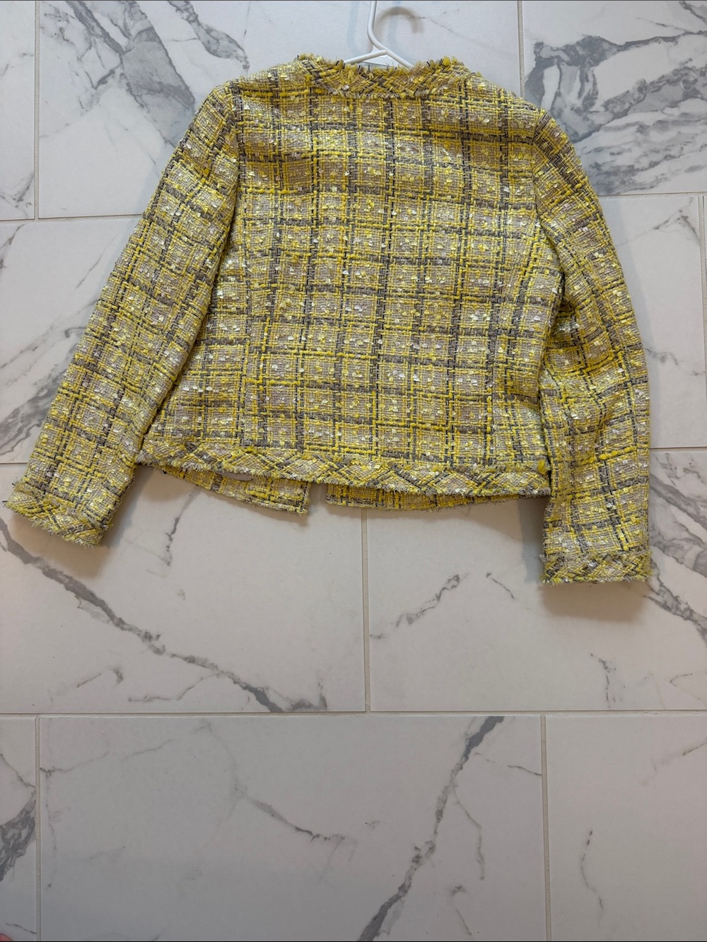 Old Navy Yellow Tweed Jacket - Picture 4 of 6